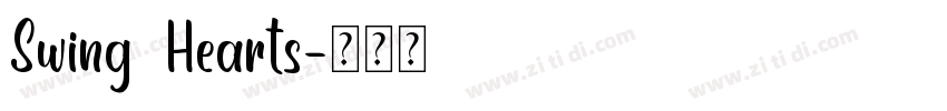 Swing Hearts字体转换